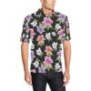Lily Pattern Print Design Ly02 Men Polo Shirt