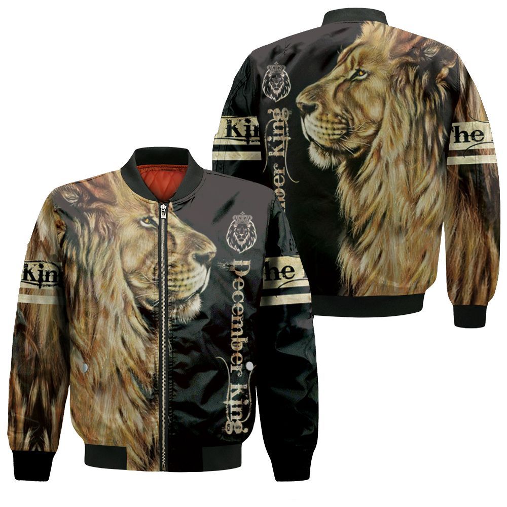 Lion December King 3D Bomber Jacket Lion December King 3D Bomber Jacket