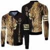 Lion December King 3D T Shirt Hoodie Sweater Jersey Bomber Jacket Model 3371 Bomber Jacket