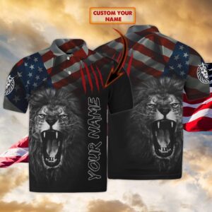 Lion King Scratch Custom Name Polo Shirt