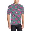 Lip Pattern Print Design 04 Men Polo Shirt