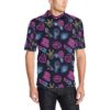 Lipstick Neon Pattern Print Design 02 Men Polo Shirt