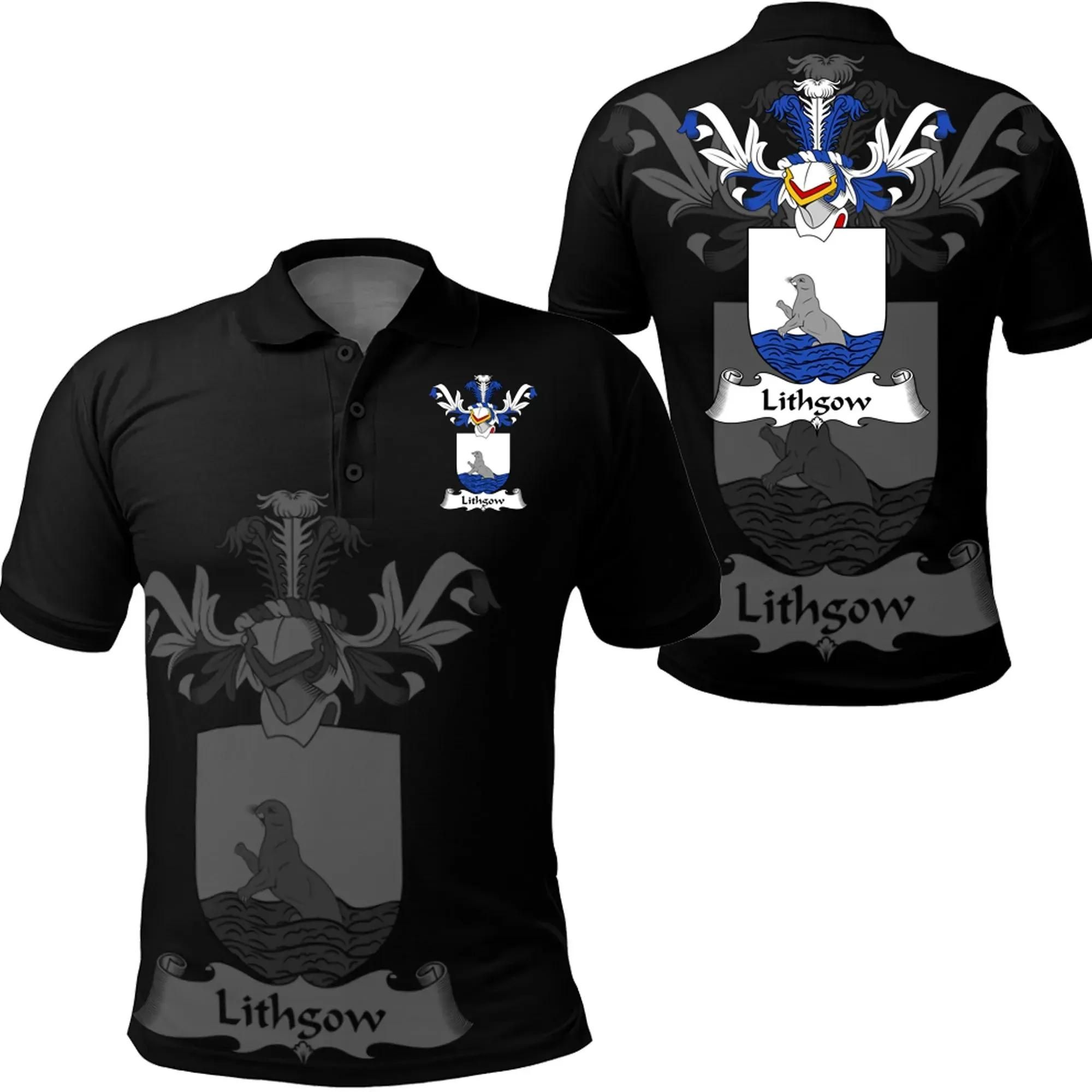 Lithgow Family Crest Polo Shirt - Golf Shirt A7 Lithgow Family Crest Polo Shirt - Golf Shirt A7
