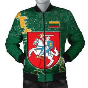 Lithuania Christmas Coat Of Arms Men Bomber Jacket  X Style J78 Bomber Jacket