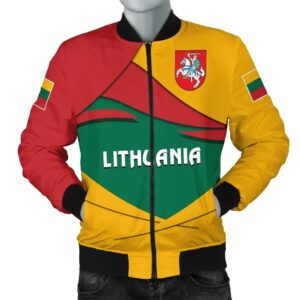 Lithuania Men's Bomber Jacket - Lithuania Pride Bomber Jacket