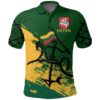 Lithuania Polo Shirt - Lithuanian Tattoo A7