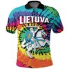 Lithuania Polo Shirt Tie Dye K4