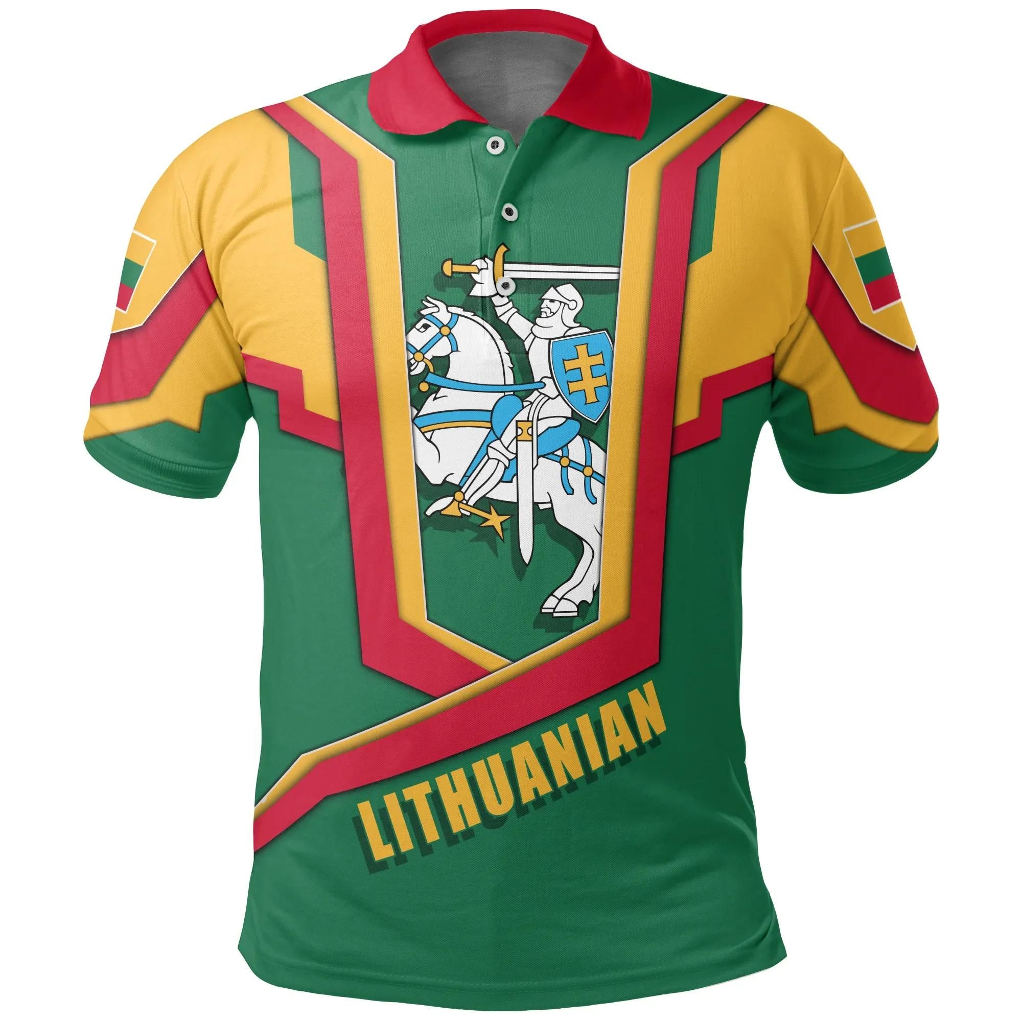 Lithuania Polo shirt - Lietuva Flag Armor - BN11 Lithuania Polo shirt - Lietuva Flag Armor - BN11
