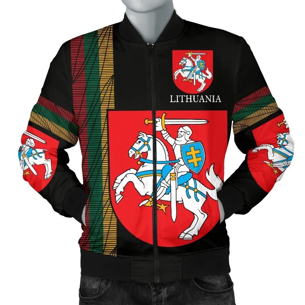 Lithuania-United Men's Bomber Jacket A27 Bomber Jacket Lithuania-United Men's Bomber Jacket A27 Bomber Jacket