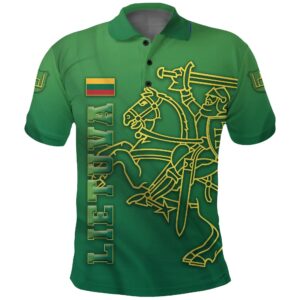 Lithuania Vytis Columns of Gediminas Polo Shirt K8