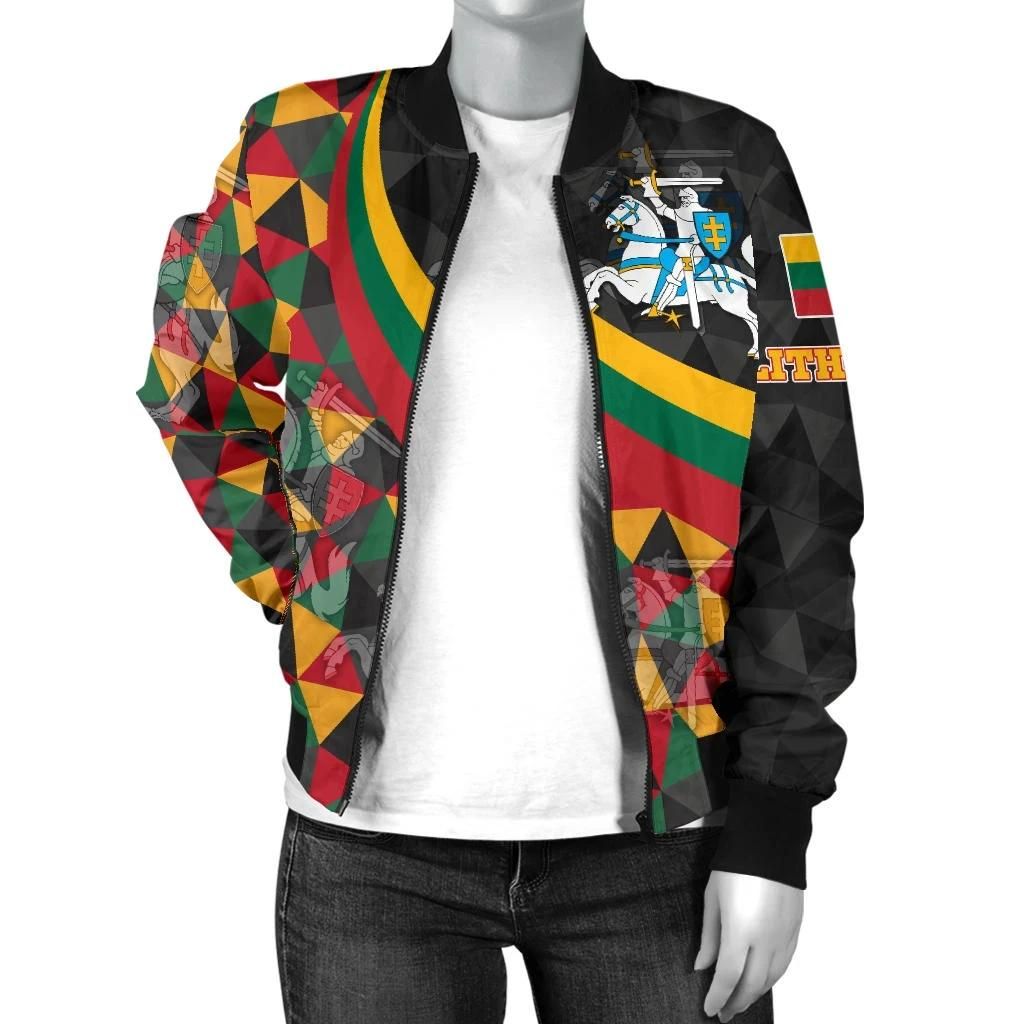 Lithuania-Womens-Bomber-Jacket-Lithuania-Coat-Of-Arms-with-Flag-Color-BN18-Bomber-Jacket-2