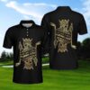 Live Like A King Playing Golf Polo Shirt