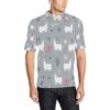 Llama Pattern Print Design 010 Men Polo Shirt