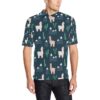 Llama Pattern Print Design 06 Men Polo Shirt