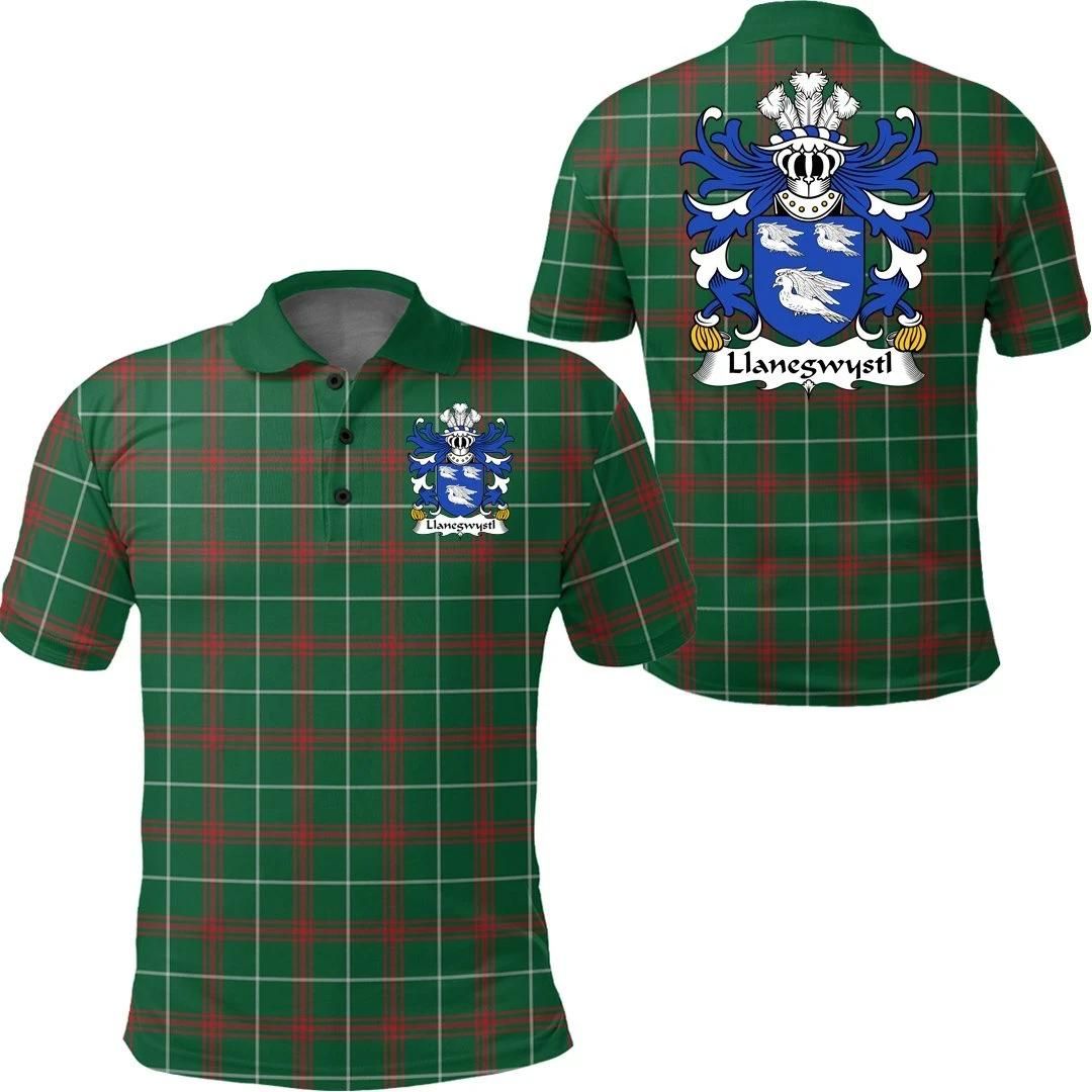 Llanegwystl (VALLEY CRUCIS ABBEY) Wales Polo Shirt - Welsh National Tartan A7 Llanegwystl (VALLEY CRUCIS ABBEY) Wales Polo Shirt - Welsh National Tartan A7