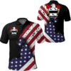 Lockwood USA Polo Shirt - Special Grunge Flag - American Family Crest A7
