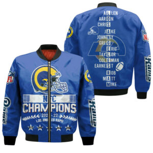 Los Angeles Rams Players Name Nfc Champions Bomber Jacket