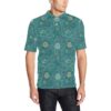 Lotus Pattern Print Design 01 Men Polo Shirt