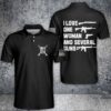 Love One Woman And Several Guns Polo Shirt