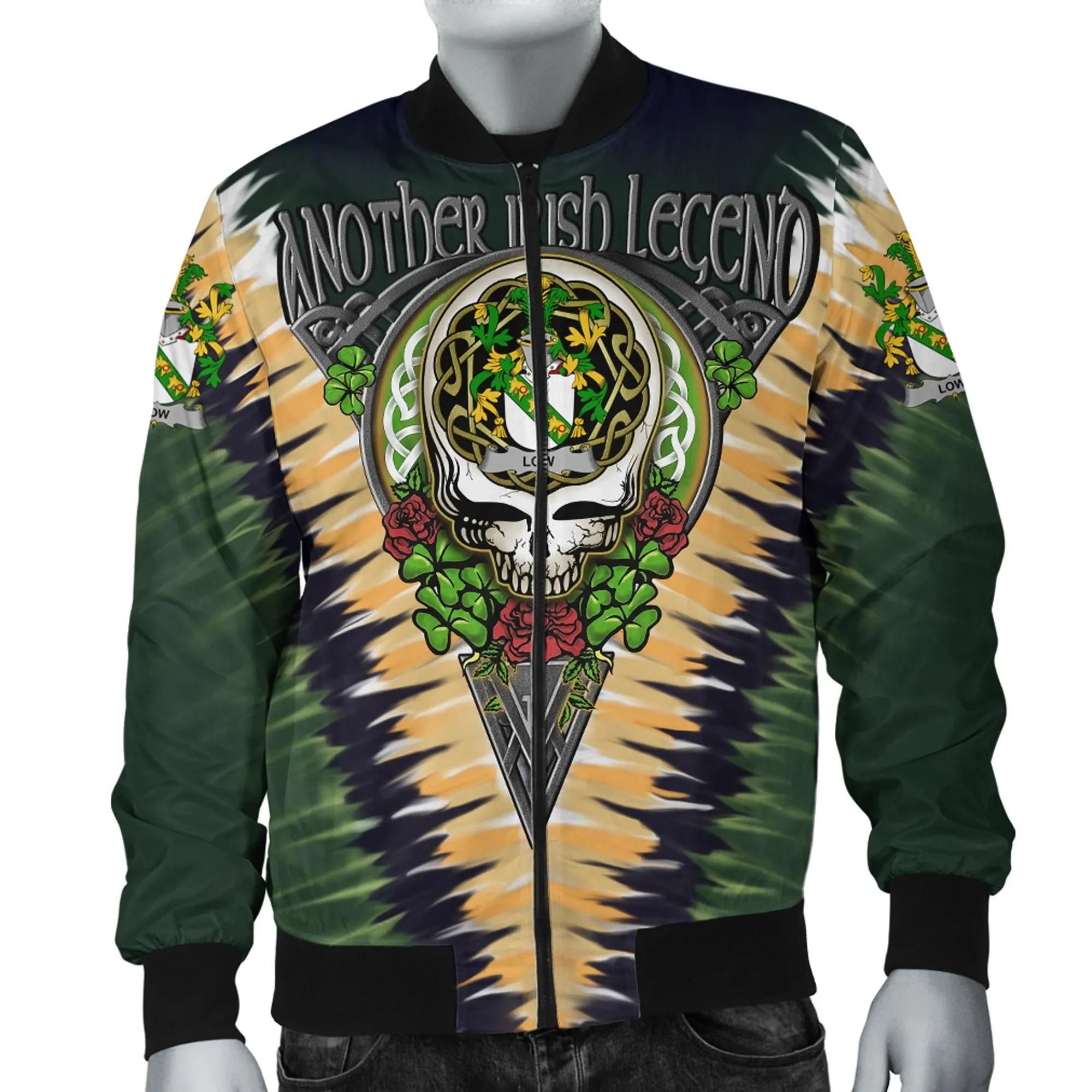 Low Ireland Bomber Jacket - GD Irish Legend Shamrock V Tie-Dye A7 Bomber Jacket Low Ireland Bomber Jacket - GD Irish Legend Shamrock V Tie-Dye A7 Bomber Jacket