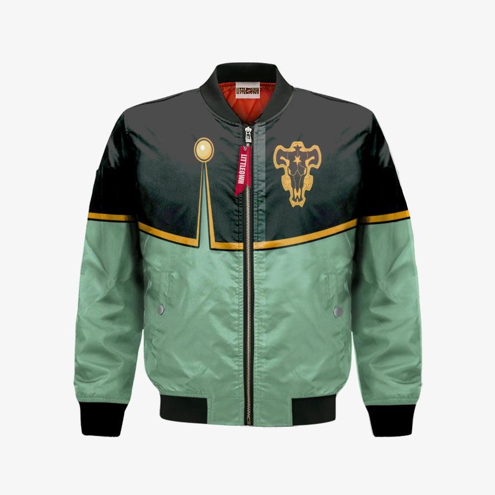 Luck Voltia Bomber Jacket Custom Black Clover Cosplay Costumes Bomber Jacket Luck Voltia Bomber Jacket Custom Black Clover Cosplay Costumes Bomber Jacket