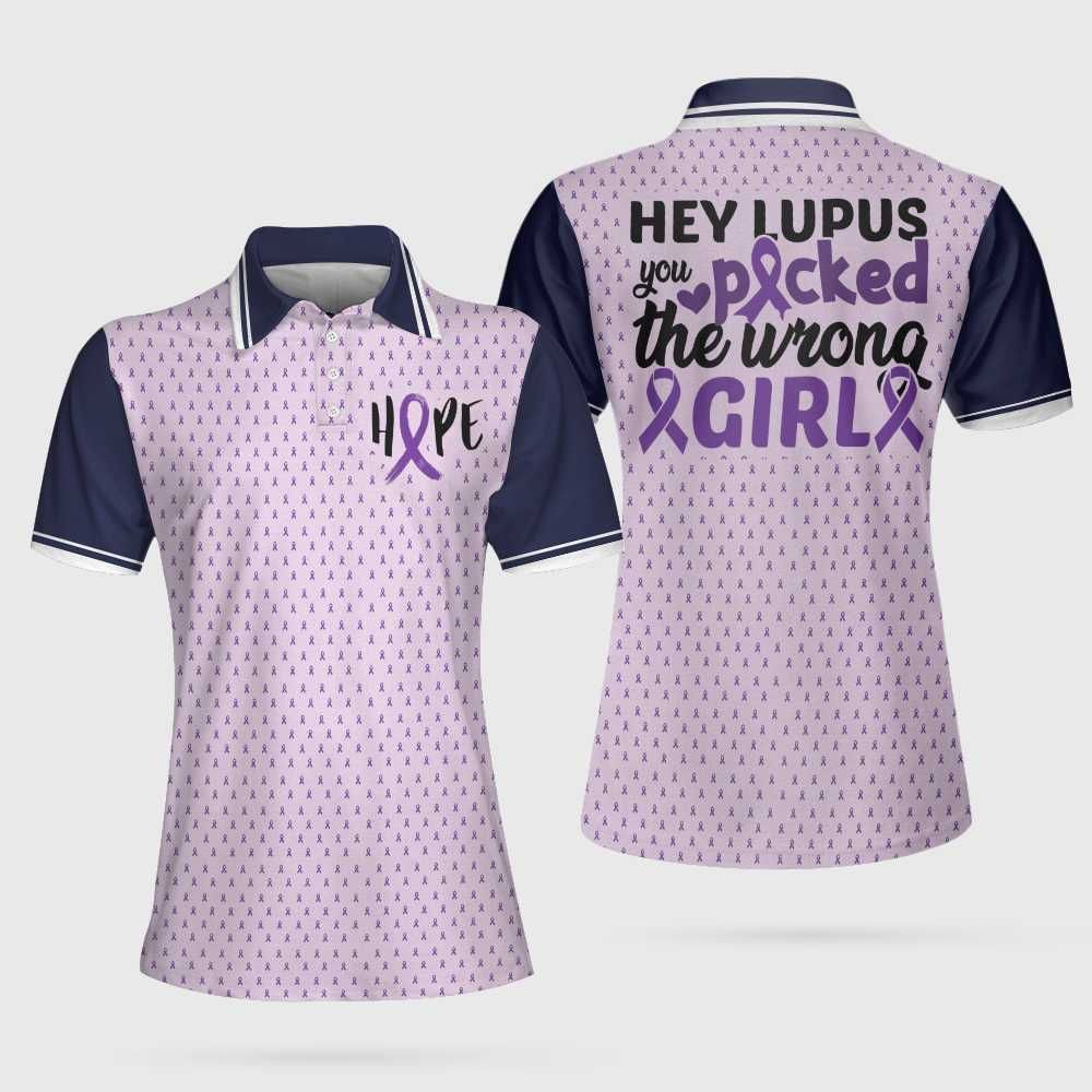 Lupus Awareness 3D All Over Printed Polo Shirt Lupus Awareness 3D All Over Printed Polo Shirt