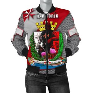 MALTA IL-VITORJA Women's Bomber Jacket - Knights of Malta - BN21 Bomber Jacket