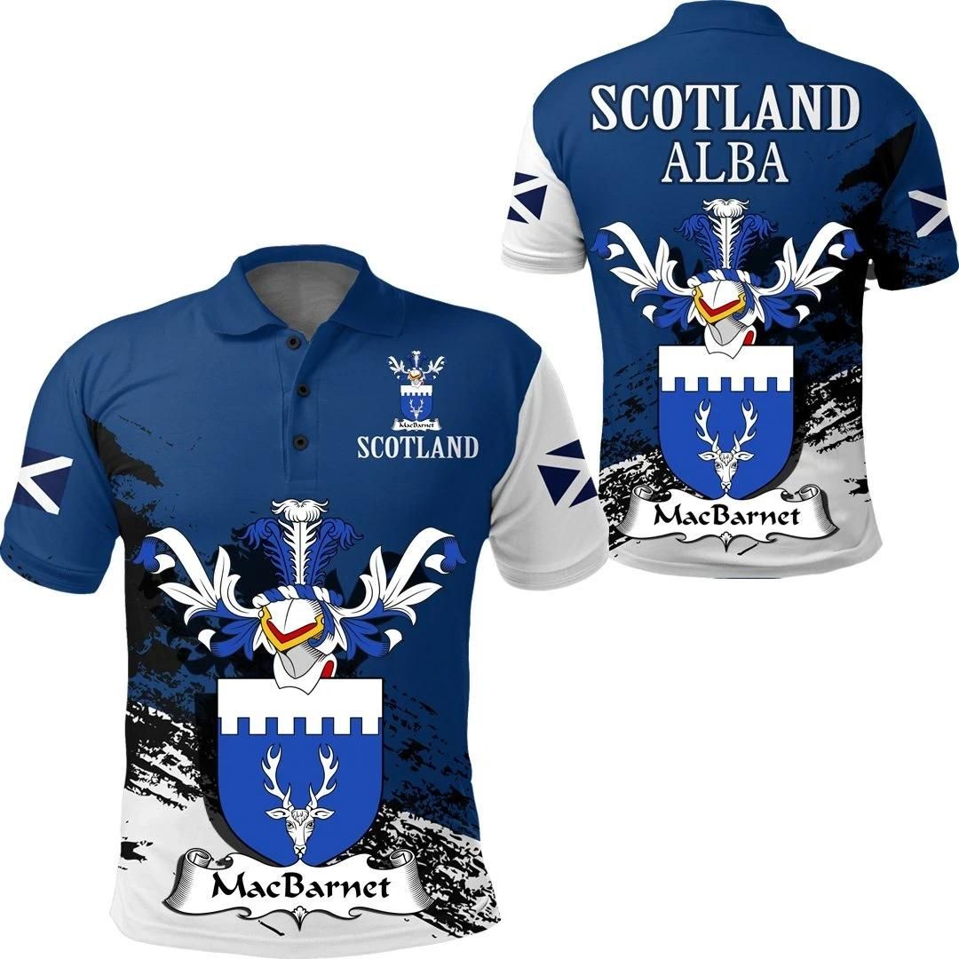 MacBarnet Scottish Family Crest Scotland Special Polo Shirt - Golf Shirt A7 MacBarnet Scottish Family Crest Scotland Special Polo Shirt - Golf Shirt A7