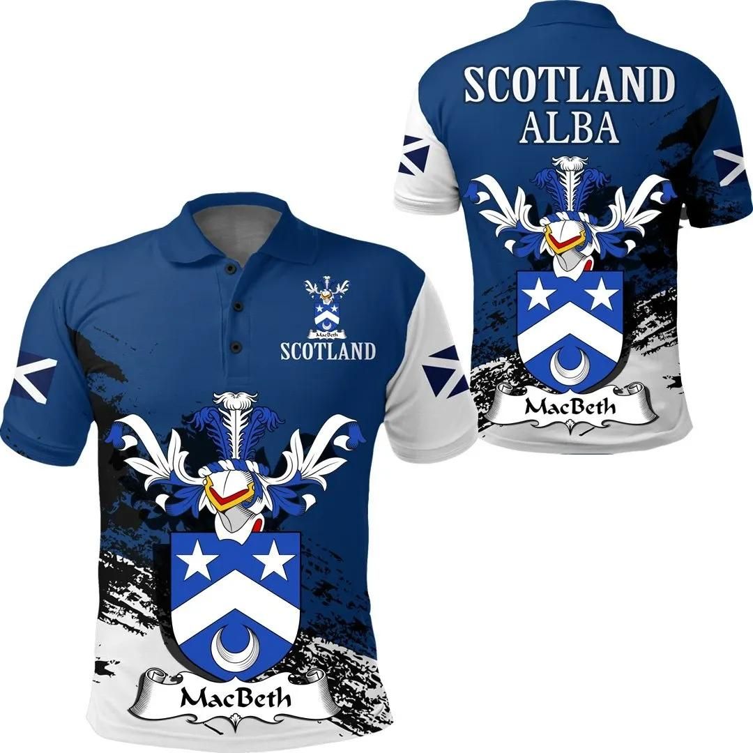 MacBeath or MacBeth Scottish Family Crest Scotland Special Polo Shirt - Golf Shirt A7 MacBeath or MacBeth Scottish Family Crest Scotland Special Polo Shirt - Golf Shirt A7