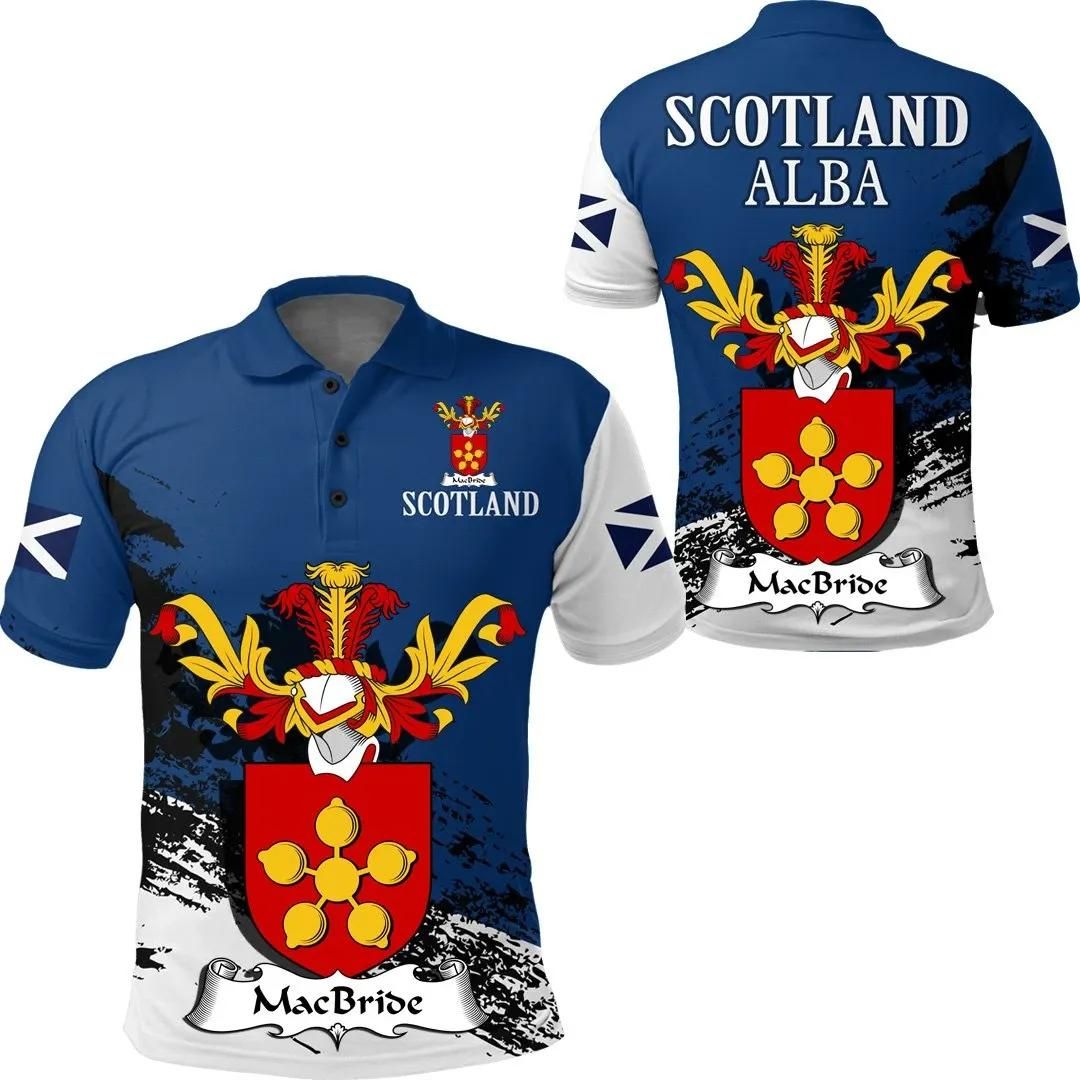 MacBride or MacBraid Scottish Family Crest Scotland Special Polo Shirt - Golf Shirt A7 MacBride or MacBraid Scottish Family Crest Scotland Special Polo Shirt - Golf Shirt A7