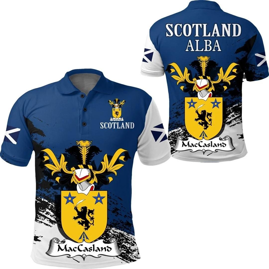 MacCasland or Cousland Scottish Family Crest Scotland Special Polo Shirt - Golf Shirt A7 MacCasland or Cousland Scottish Family Crest Scotland Special Polo Shirt - Golf Shirt A7