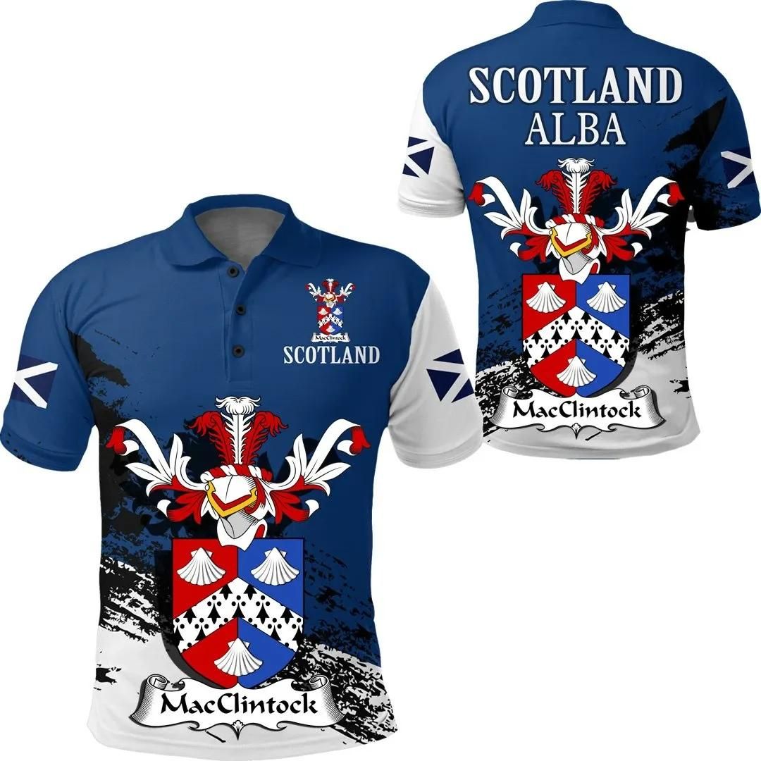 MacClintock Scottish Family Crest Scotland Special Polo Shirt - Golf Shirt A7 MacClintock Scottish Family Crest Scotland Special Polo Shirt - Golf Shirt A7
