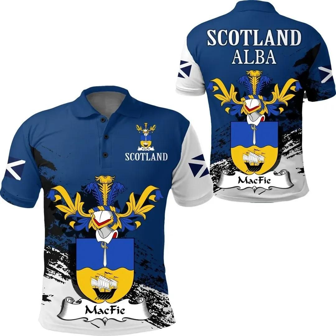 MacFie Scottish Family Crest Scotland Special Polo Shirt - Golf Shirt A7 MacFie Scottish Family Crest Scotland Special Polo Shirt - Golf Shirt A7