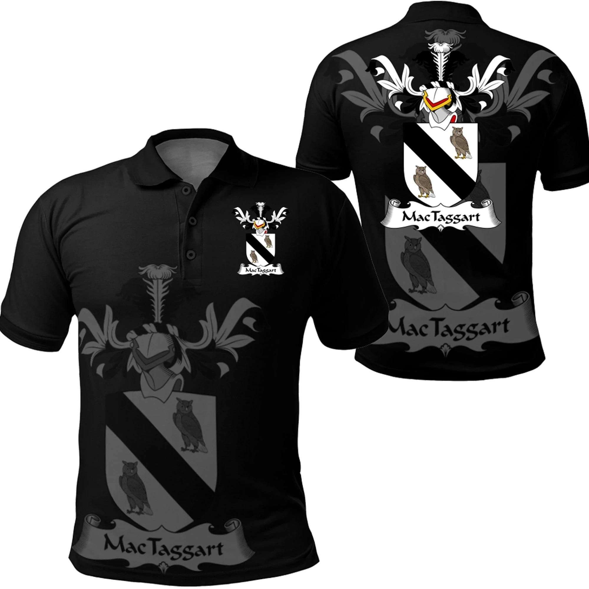 MacTaggart Family Crest Polo Shirt - Golf Shirt A7 MacTaggart Family Crest Polo Shirt - Golf Shirt A7