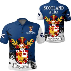 MacThomas Scottish Family Crest Scotland Special Polo Shirt - Golf Shirt A7