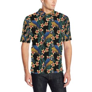 Macaw Pattern Print Design 01 Men Polo Shirt