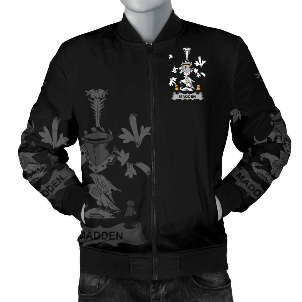Madden or O'Madden Ireland Men's Bomber Jacket - Irish Family A7 Bomber Jacket Madden or O'Madden Ireland Men's Bomber Jacket - Irish Family A7 Bomber Jacket