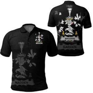 Madden or O'Madden Ireland Polo Shirt - Irish Family Crest A7