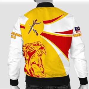 Malaysia Round Coat Of Arms Lion Men A10 Bomber Jacket