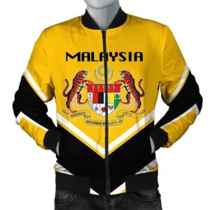 Malaysia Coat Of Arms Men Bomber Jacket Lucian Style J5W Bomber Jacket