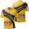 Malaysia Coat Of Arms Polo Shirt Cricket Style J5W