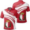 Malta Coat Of Arms Polo Shirt Cricket Style J5W