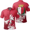 Malta Coat Of Arms Polo Shirt Spaint Style J8W