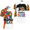 Mama Bear Autism Support Polo Shirt