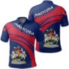 Manitoba Coat Of Arms Polo Shirt Cricket Style J5W