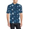 Manta Ray Pattern Print Design 02 Men Polo Shirt