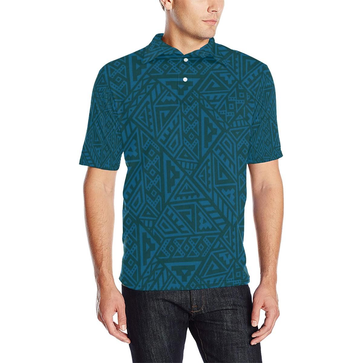 Maori Pattern Print Design 03 Men Polo Shirt Maori Pattern Print Design 03 Men Polo Shirt