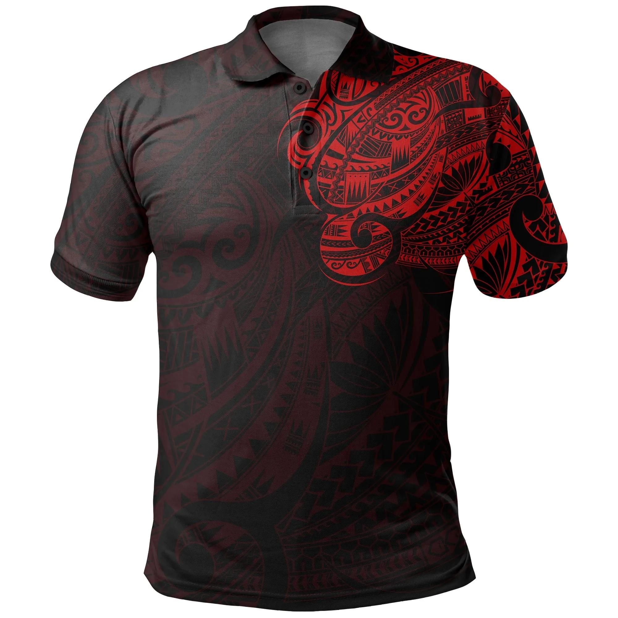 Maori Tattoo Style Polo Shirt A7 Maori Tattoo Style Polo Shirt A7