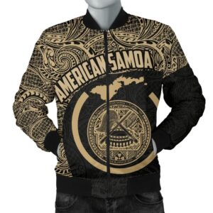 Map American Samoa Men's Bomber Jacket Polynesian TH7 Bomber Jacket
