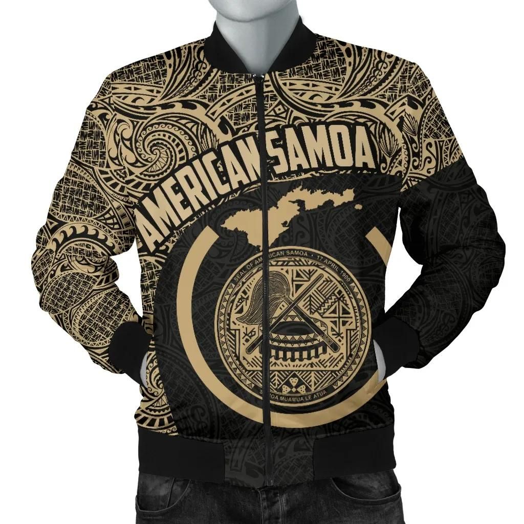 Map American Samoa Men's Bomber Jacket Polynesian TH7 Bomber Jacket Map American Samoa Men's Bomber Jacket Polynesian TH7 Bomber Jacket